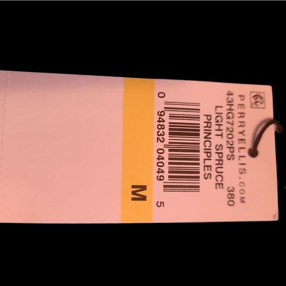 Perry Ellis Spruce Green v neck pullover er sweater sz M/M cotton poly blend - Picture 9 of 11